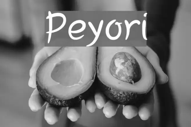 Peyori Font examples