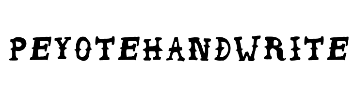 Peyote Handwrite  font caratteri gratis