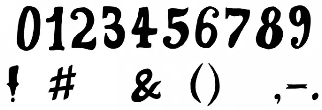 Peyote Handwrite Font OTHER CHARS