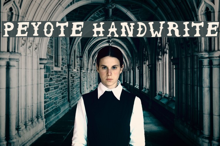 Peyote Handwrite Example 1