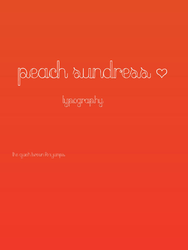 peach sundress ~ Poster