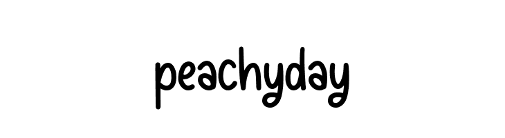 peachyday  フリーフォントのダウンロード