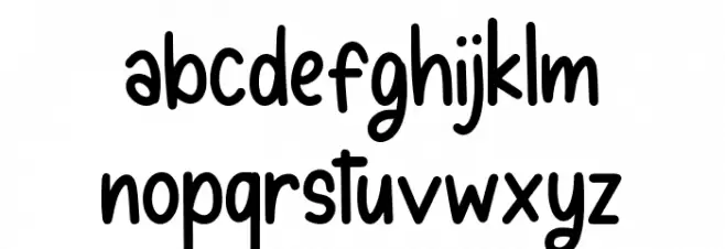 peachyday خط أحرف صغيرة