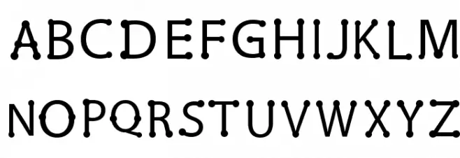 pearl Regular フォント 大文字