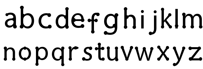 pearl Regular Font LOWERCASE