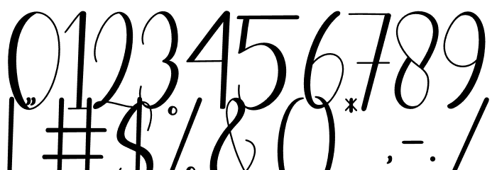 pearl white Font OTHER CHARS