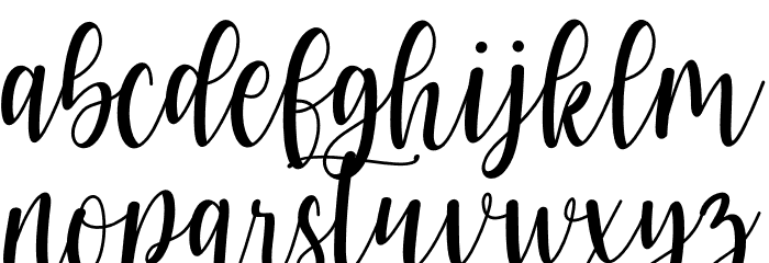 pearl white Font LOWERCASE