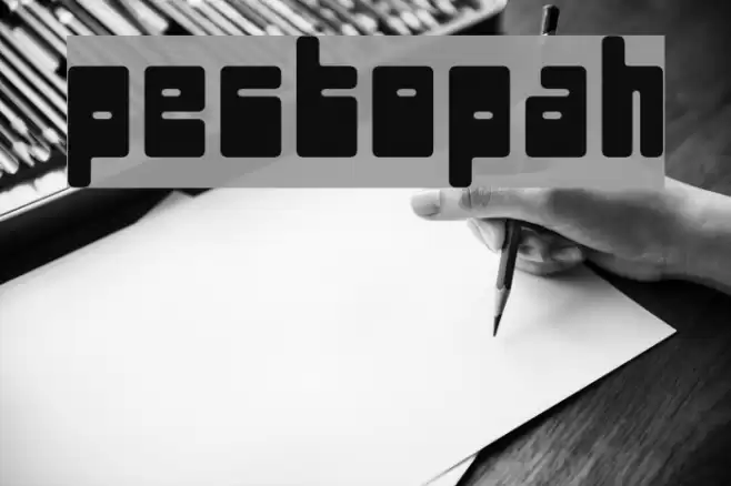 pectopah Font examples