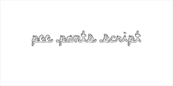 pee pants script Logo