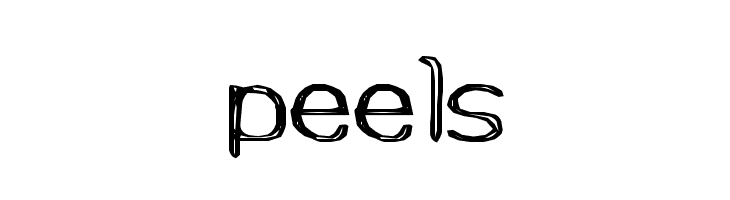 peels  免费字体下载