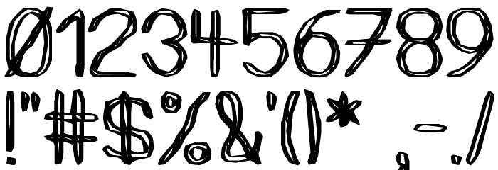 peels Font OTHER CHARS