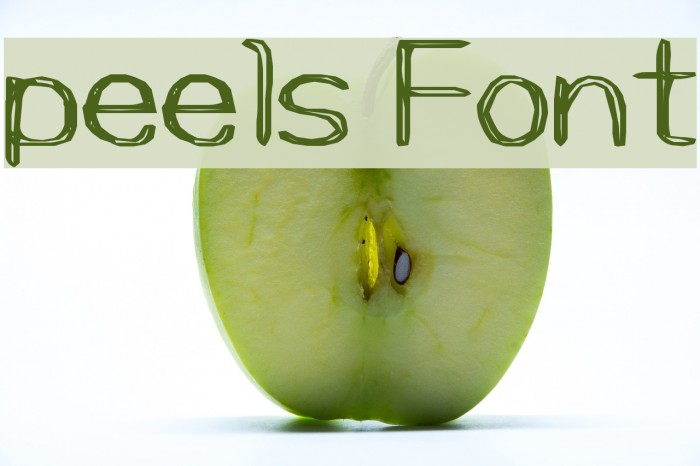peels Font examples