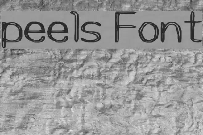 peels Font examples