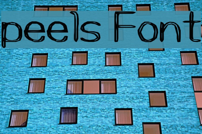 peels Font examples