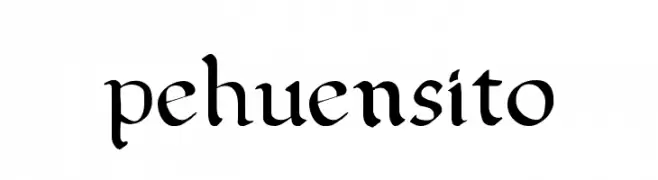 pehuensito  baixar fontes gratis