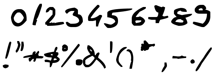 pen 2 Font OTHER CHARS