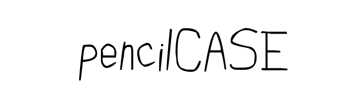 pencilCASE  Frei Schriftart Herunterladen