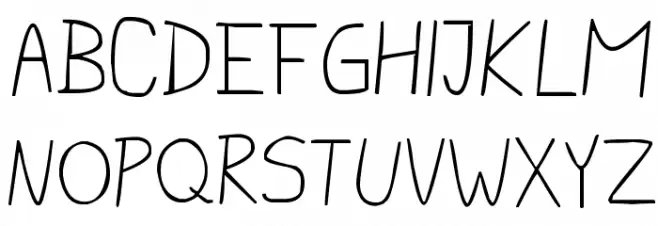 pencilCASE Schriftart Groß