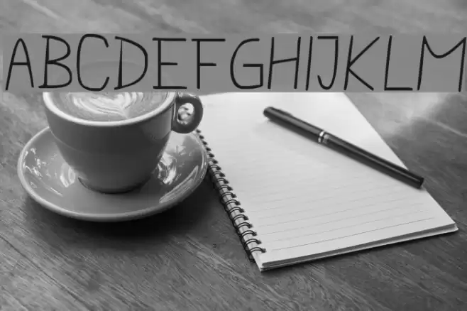 pencilCASE Font examples