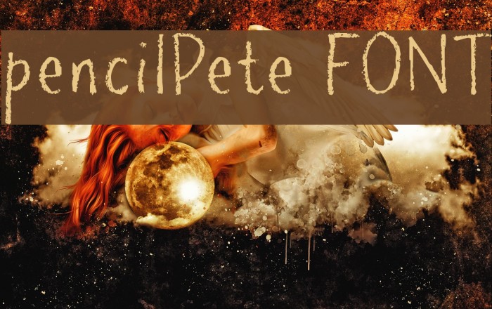 pencilPete FONT Font examples