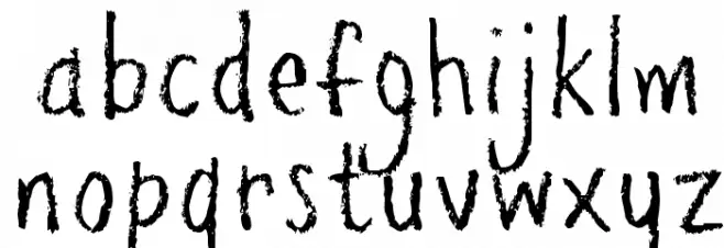 pencilPete FONT خط أحرف صغيرة