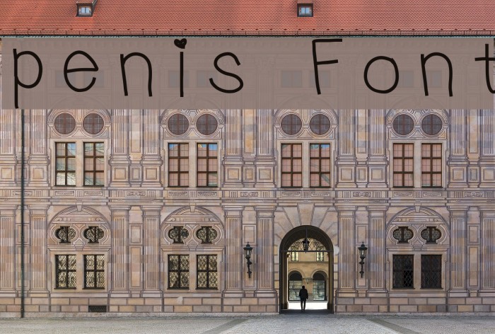 penis Font examples