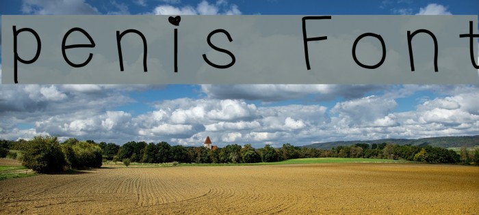 penis Font examples
