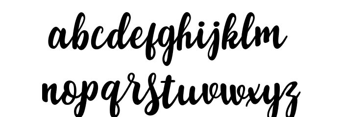 pequescript Font LOWERCASE