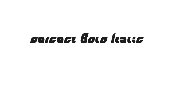 perfect Bold Italic Logo