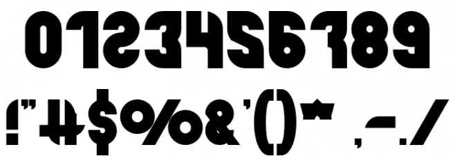 perfect Bold Font OTHER CHARS