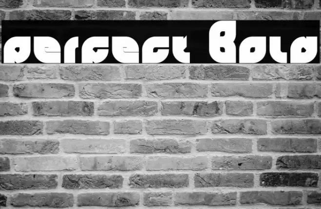 perfect Bold Font examples