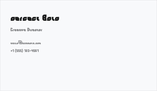 perfect Bold Business Card