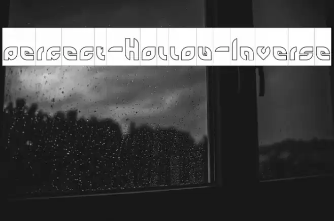 perfect-Hollow-Inverse Font examples