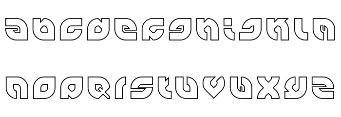 perfect-Hollow Font LOWERCASE