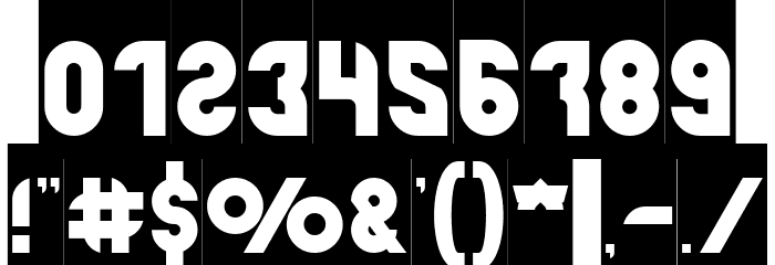 perfect-Inverse Font OTHER CHARS