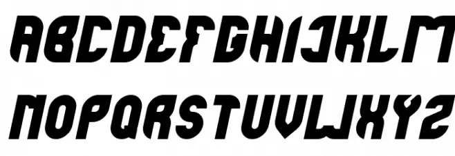 perfect Italic Schriftart Groß