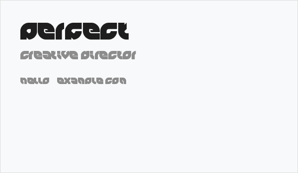 perfect Business Card