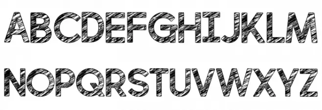 perfectly scratchy Regular Schriftart Groß