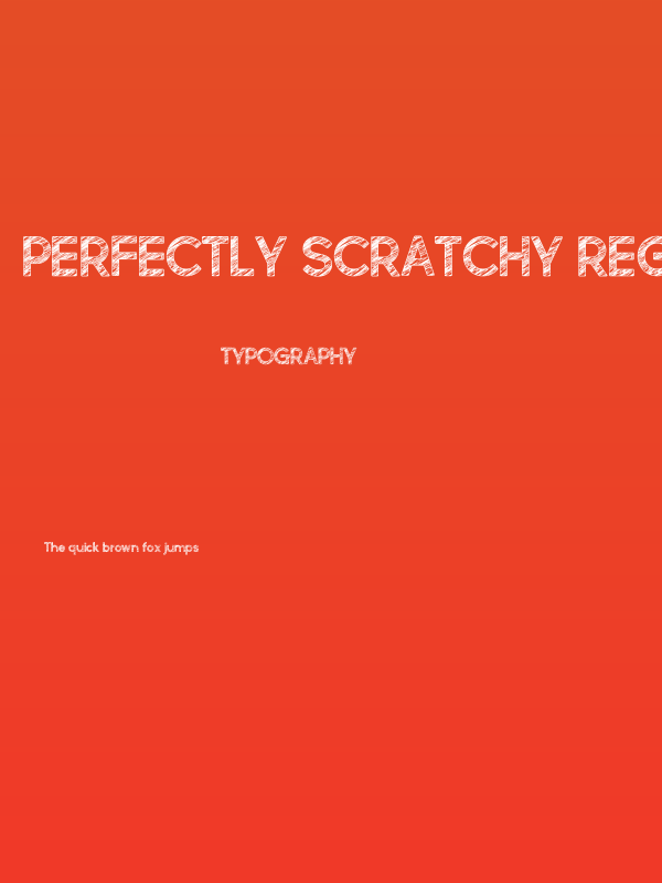 perfectly scratchy Regular Poster