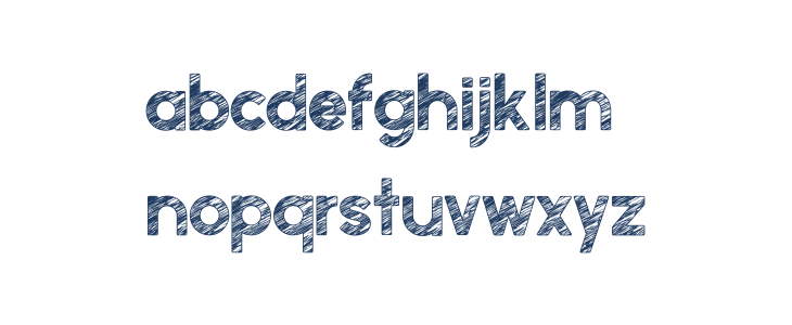 perfectly scratchy Regular Lowercase