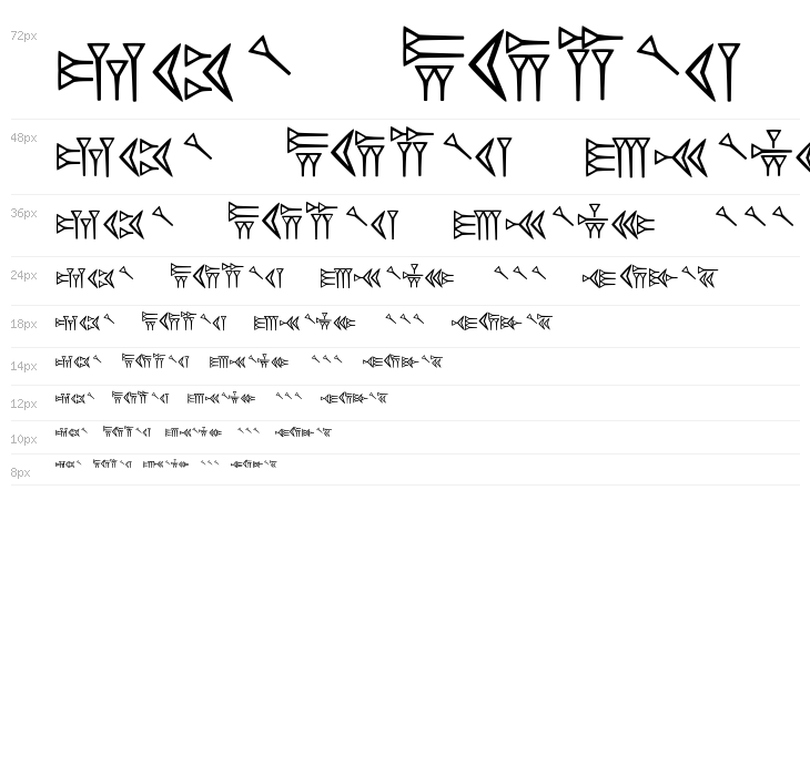 persische Keilschrift Waterfall