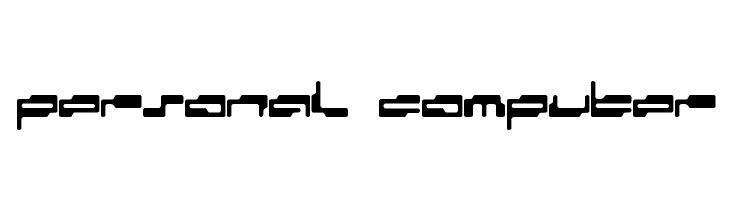 personal computer  Скачать бесплатные шрифты