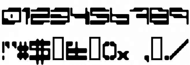 personal computer Шрифта ДРУГИЕ символов