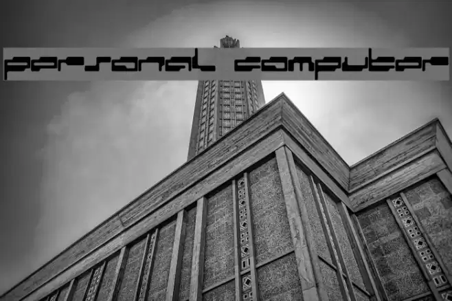 personal computer Шрифта examples