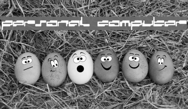 personal computer Шрифта examples