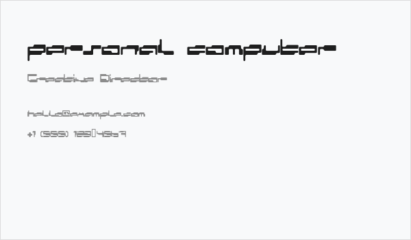 personal computer Business Card