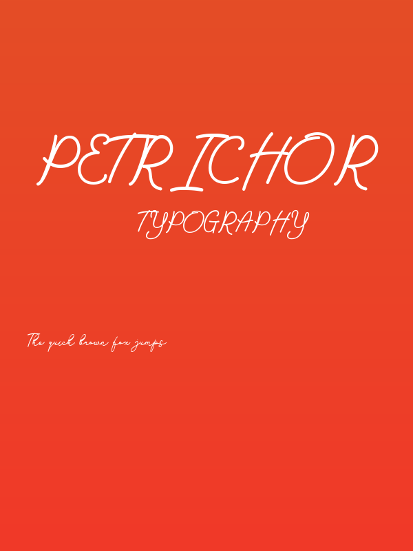 petrichor Poster