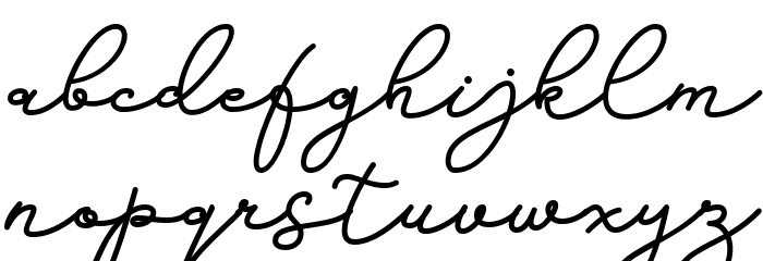 petrichor Font LOWERCASE