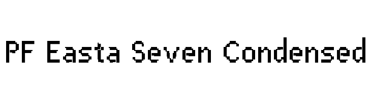 PF Easta Seven Condensed  Скачать бесплатные шрифты