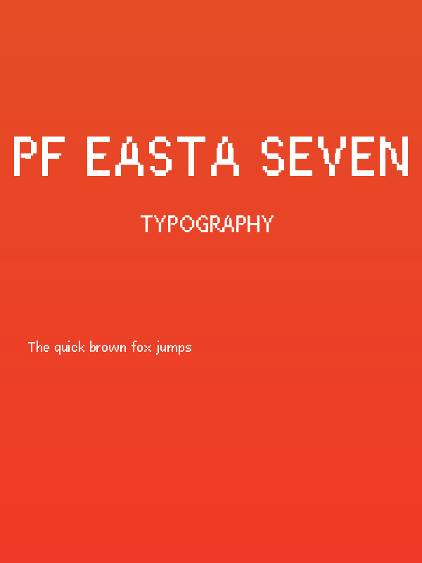 PF Easta Seven Condensed Poster